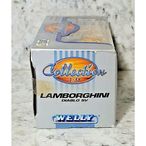Welly 1/18 Lamborghini Diablo SV Yellow Damaged Box 1/38 Scale in Box - Picture 2 of 7